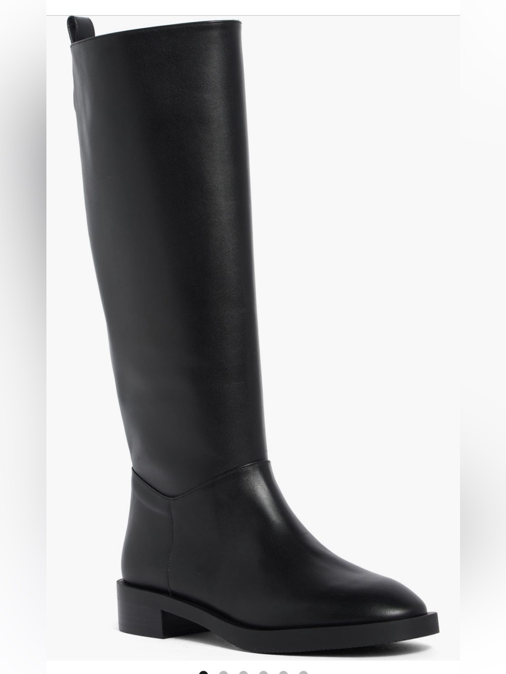 Stewart Weitzman Cazzie Knee High Black Leather Women's Riding Boots NIB 9.5